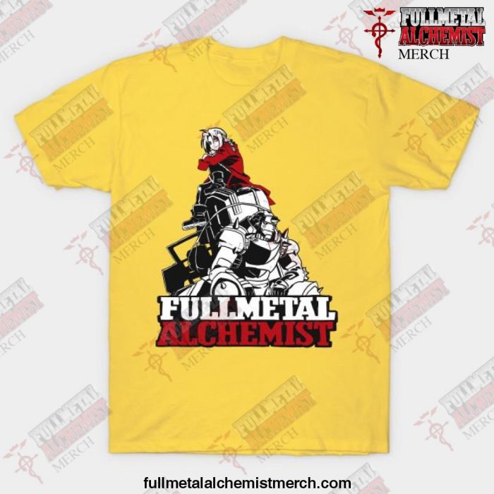 Fullmetal Alchemis Brotherhood Unisex T-Shirt Yellow / S