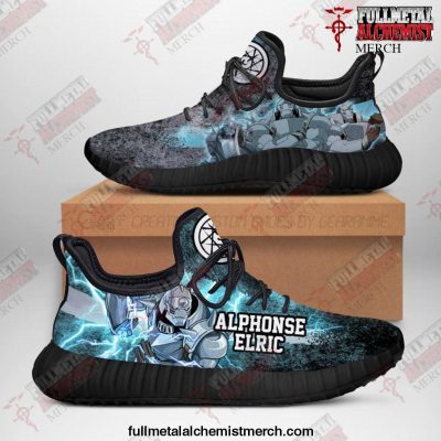 Fullmetal Alchemist Alphonse Elric Reze Shoes Character Anime Sneakers Men / US6 Official Anime Blanket Merch