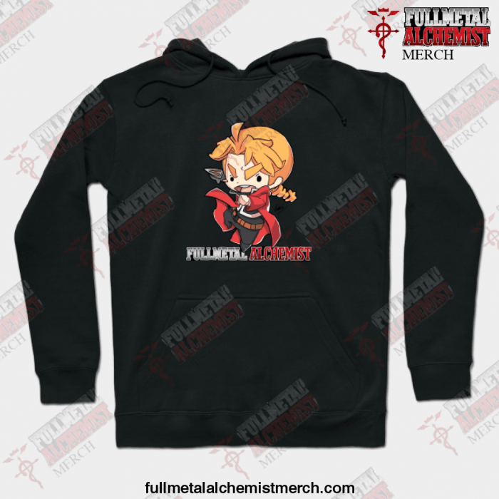 Fullmetal Alchemist Edward Elric Hoodie Black / S