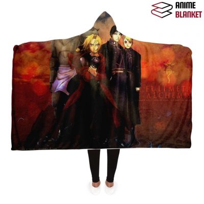 Fullmetal Alchemist Hooded Blanket #05 Adult / Premium Sherpa - Aop