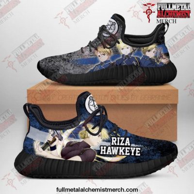 Fullmetal Alchemist Riza Reze Shoes Character Anime Sneakers Men / US6 Official Anime Blanket Merch