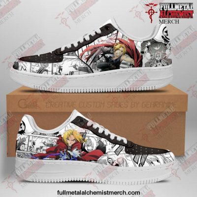 Fullmetal Alchemist Sneakers Anime Shoes Mixed Manga Style Men / US6.5 Official Anime Blanket Merch