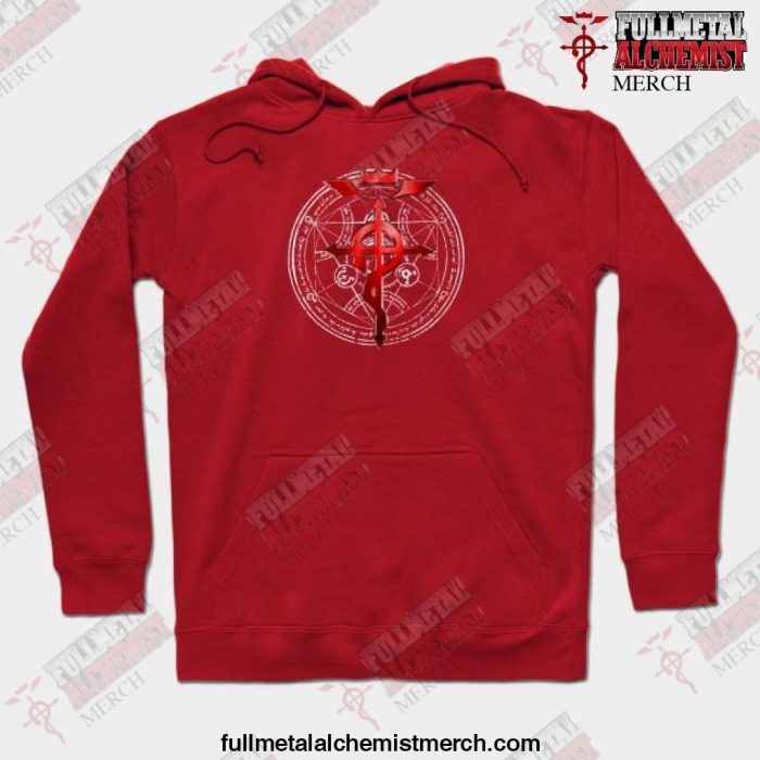 Fullmetal Alchemist Transmutation Symbol Hoodie Red / S