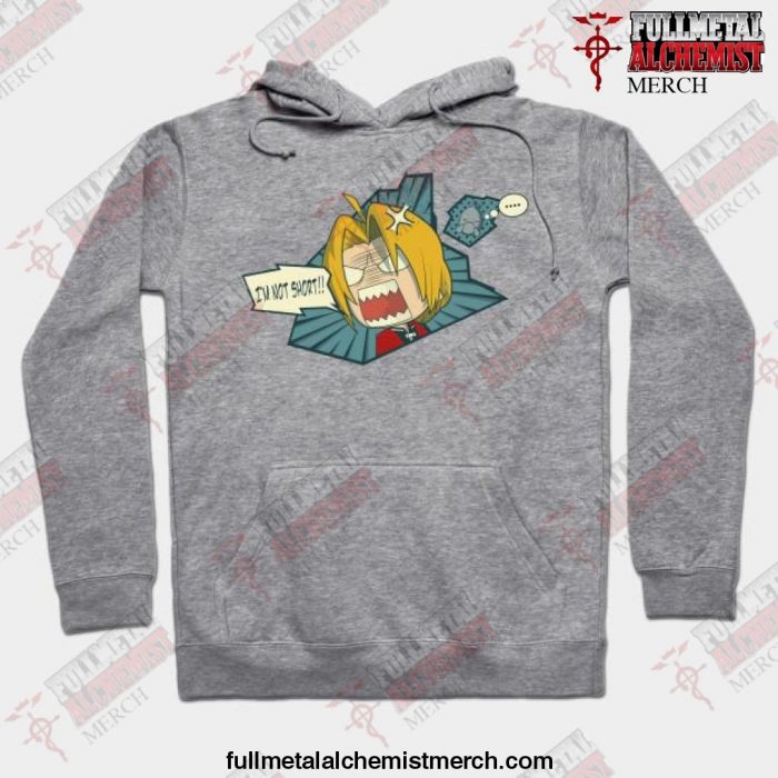 Hagane No Chibi Fullmetal Alchemist Hoodie Gray / S