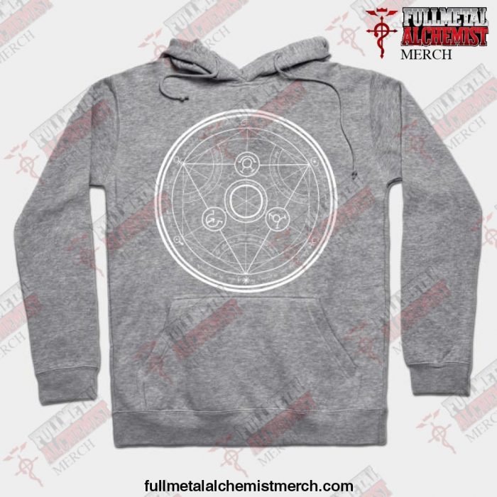 Human Transmutation Fullmetal Alchemist Hoodie Gray / S