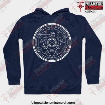 Human Transmutation Fullmetal Alchemist Hoodie Navy Blue / S