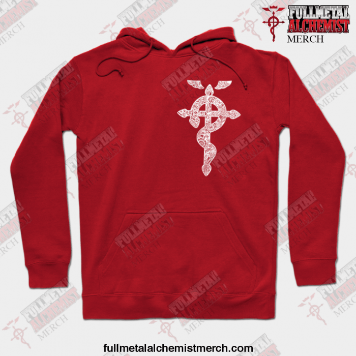 New Fullmetal Alchemist Symbol Hoodie Red / S