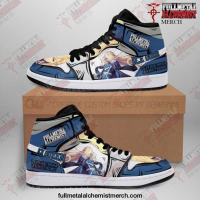 Olivier Armstrong Fullmetal Alchemist Sneakers Anime Custom Shoes Men / US6.5 Official Anime Blanket Merch