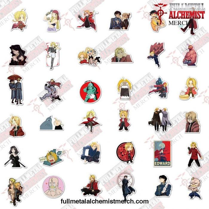 10/50Pcs Fullmetal Alchemist Stickers New Design