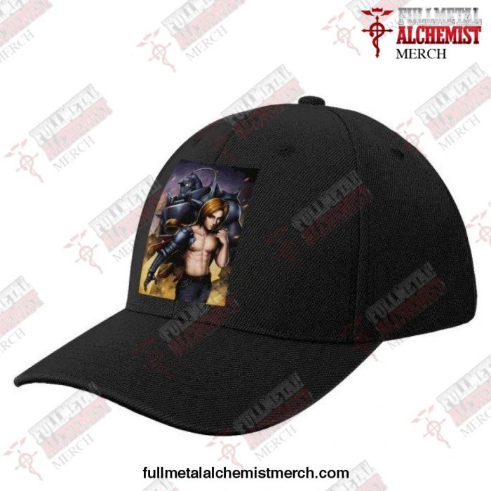 2021 Fullmetal Alchemist Brotherhood Baseball Cap Black-Style1-169 / China One Size