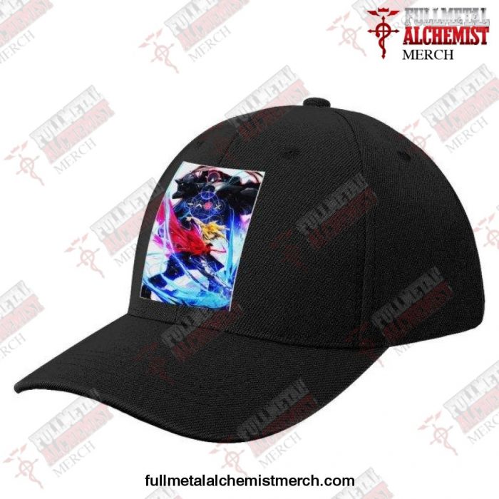 2021 Fullmetal Alchemist Brotherhood Baseball Cap Black-Style13-152 / China One Size