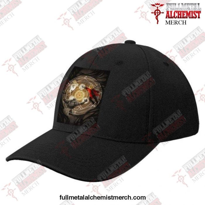 2021 Fullmetal Alchemist Brotherhood Baseball Cap Black-Style16-148 / China One Size