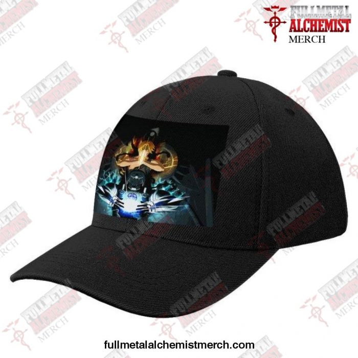 2021 Fullmetal Alchemist Brotherhood Baseball Cap Black-Style18-151 / China One Size