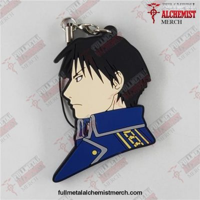 6.5Cm Fullmetal Alchemists Rubber Keychain 01 Roy Mustang