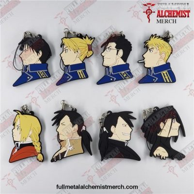 6.5Cm Fullmetal Alchemists Rubber Keychain