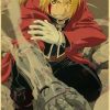 Fullmetal Alchemist Edward Elric Power Kraft Paper Poster