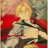 Fullmetal Alchemist Edward Elric Vintage Kraft Poster Tp202