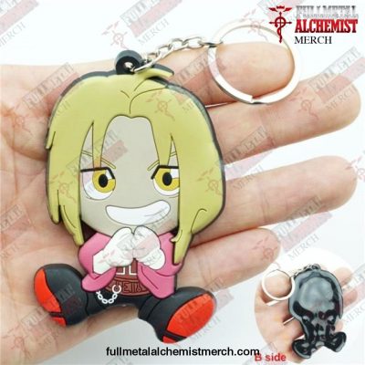 Fullmetal Alchemist Figure Keychain Key Ring Silicone B