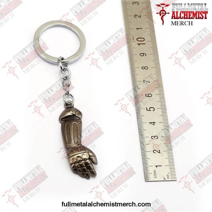 Fullmetal Alchemist Keychain Edward Steel Arm Pendant