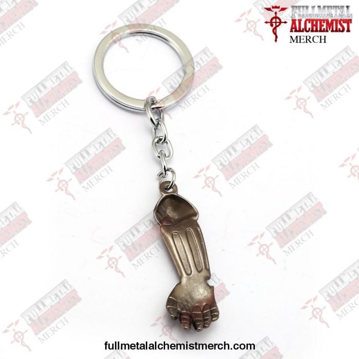 Fullmetal Alchemist Keychain Edward Steel Arm Pendant