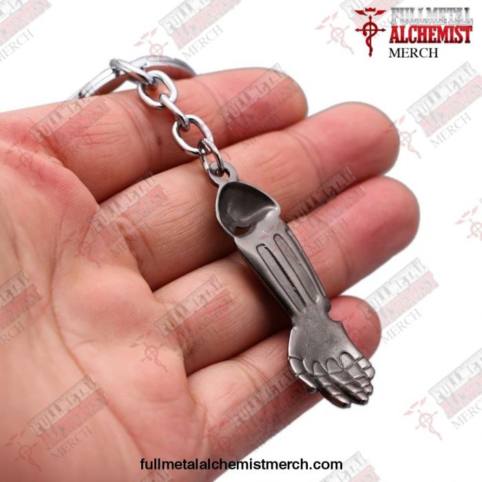 Fullmetal Alchemist Keychain Edward Steel Arm Pendant