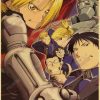 Fullmetal Alchemist Team Vintage Kraft Paper Poster