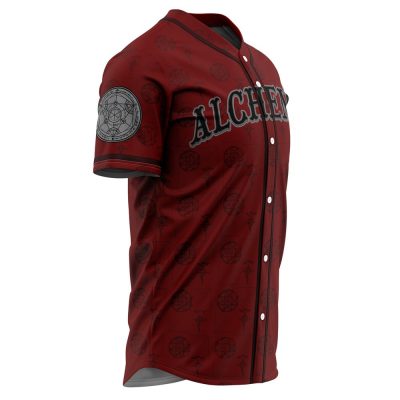 Alchemists Elric FA AOP AOP Baseball Jersey SIDE Mockup - Fullmetal Alchemist Merch