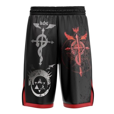 Basketball Shorts back 6 - Fullmetal Alchemist Merch