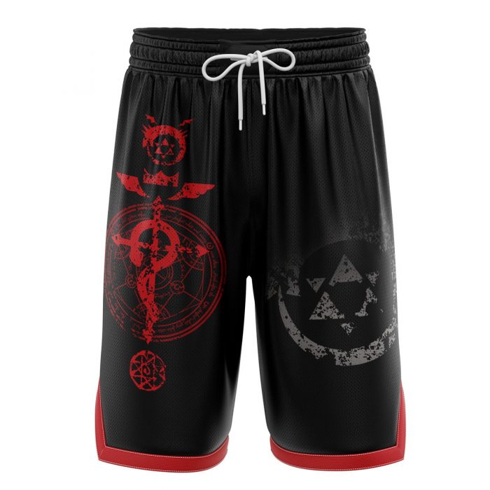 Basketball Shorts front 6 - Fullmetal Alchemist Merch