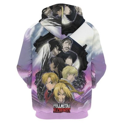 Edward Elric Graphic Hoodie Men 3D Anime Fullmetal Alchemist Printed Hoodies Womens Clothing Harajuku Fashion Hoody 4 - Fullmetal Alchemist Merch