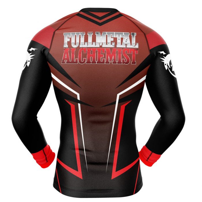 Full metal alchemist Compression Shirt Rash Guard back - Fullmetal Alchemist Merch