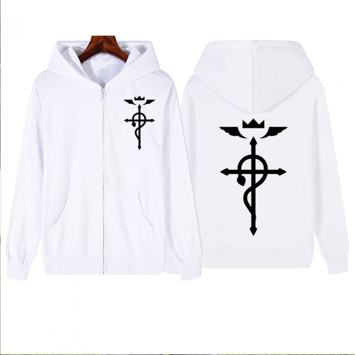 Japanese Anime Fullmetal Alchemist Edward Elric Cosplay Oversized Coat Zipper Hoodie Loog Sleeve Gift Men Women 2 - Fullmetal Alchemist Merch