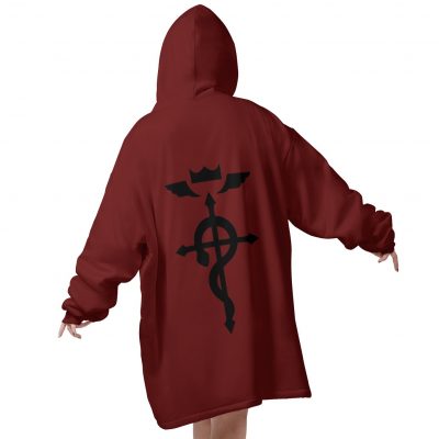 Mockup Blanket Hoodie back 74 - Fullmetal Alchemist Merch