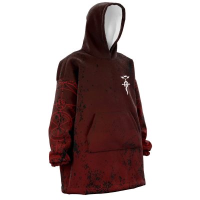 Oodie Oversized Blanket Hoodie front right 5 - Fullmetal Alchemist Merch