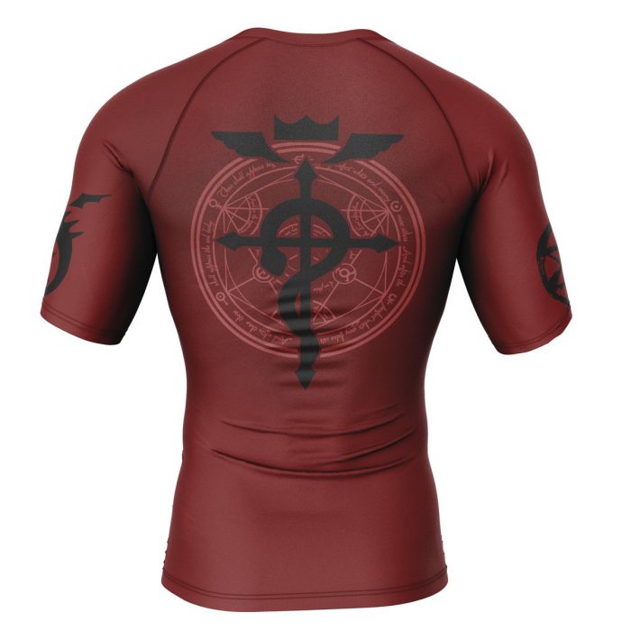 Short Sleeve Rash Guard back 9 - Fullmetal Alchemist Merch