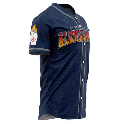 State Alchemists Mustang FA AOP AOP Baseball Jersey SIDE Mockup - Fullmetal Alchemist Merch