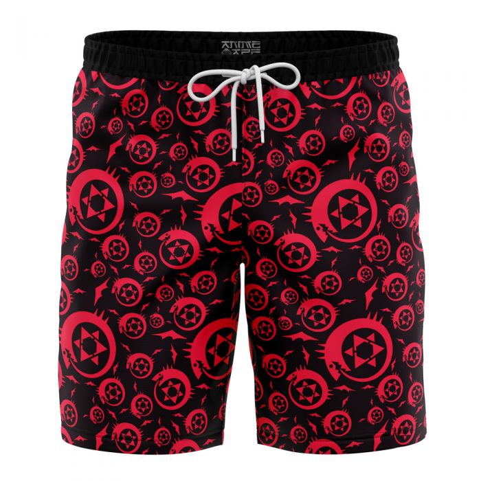 ouro Hawaiian Swim Trunks Board Shorts Knot - Fullmetal Alchemist Merch