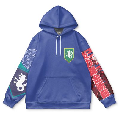 roy Flat Hoodie front - Fullmetal Alchemist Merch