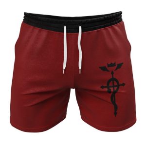 Edward Elric Fullmetal Alchemist Gym Shorts - Fullmetal Alchemist Merch