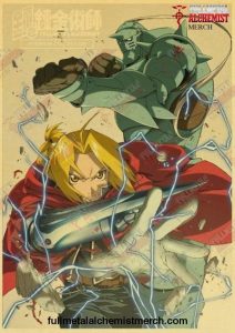 fullmetal alchemist thunder vintage kraft poster 271 700x991 2 - Fullmetal Alchemist Merch